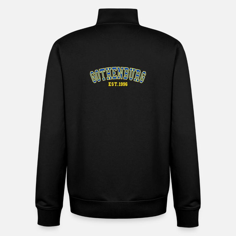 Göteborg Fondée en 1996 - Sweat zippé unisexe en coton bio Stanley/Stella - noir