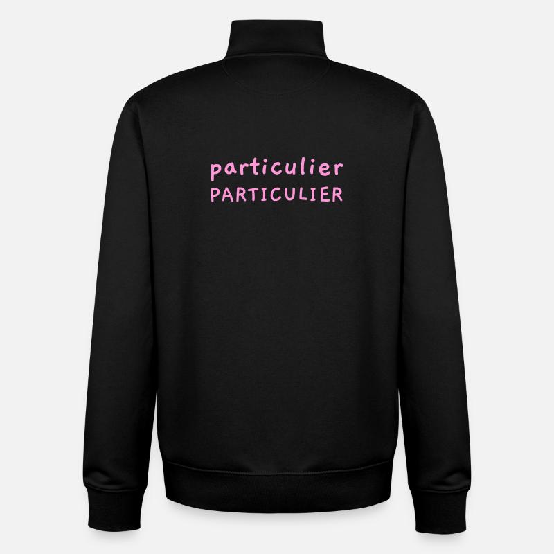 PARTICULIER PARTICULIER ! - Sweat zippé unisexe en coton bio Stanley/Stella - noir