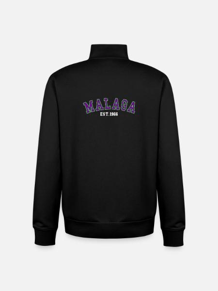 Malaga fondée en 1966 - Sweat zippé unisexe en coton bio Stanley/Stella - noir