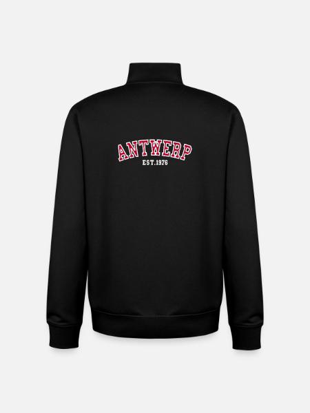 Antwerp Est. 1976 - Unisex Organic Zip Sweatshirt by Stanley/Stella - black