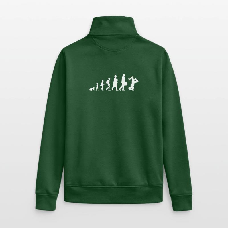 Évolution du breakdance Sweat zippé unisexe en coton bio Stanley/Stella
