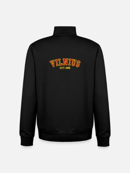 Vilnius Est. 1986 - Unisex Organic Zip Sweatshirt by Stanley/Stella - black