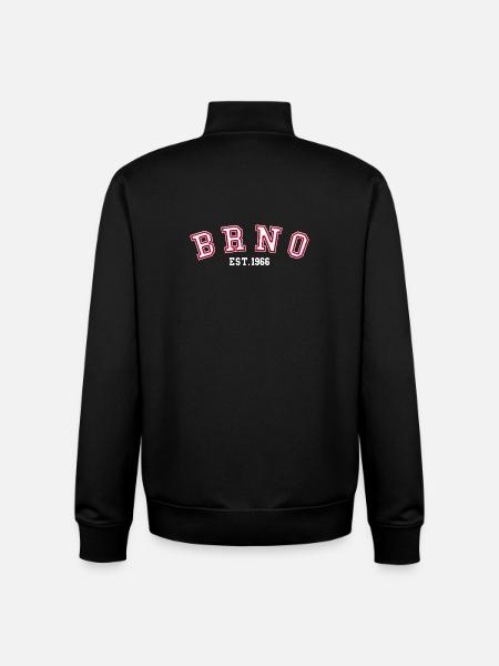 Brno Est. 1966 - Unisex Organic Zip Sweatshirt by Stanley/Stella - black