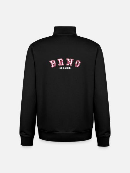 Brno Est. 2006 - Unisex Organic Zip Sweatshirt by Stanley/Stella - black