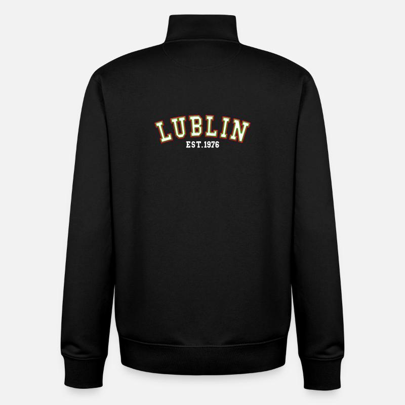 Lublin gegründet 1976 - Unisex Organic Zip Sweatshirt von Stanley/Stella - Schwarz