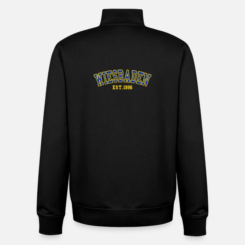 Wiesbaden Est. 1996 - Unisex Organic Zip Sweatshirt by Stanley/Stella - black
