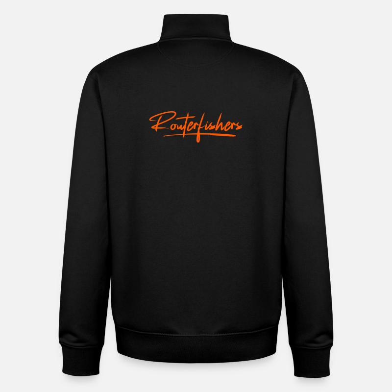 Routerfishers Classic 2 - Unisex Organic Zip Sweatshirt by Stanley/Stella - black