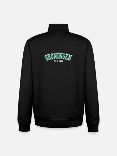 Groningen Est. 1966 - Unisex Organic Zip Sweatshirt by Stanley/Stella - black