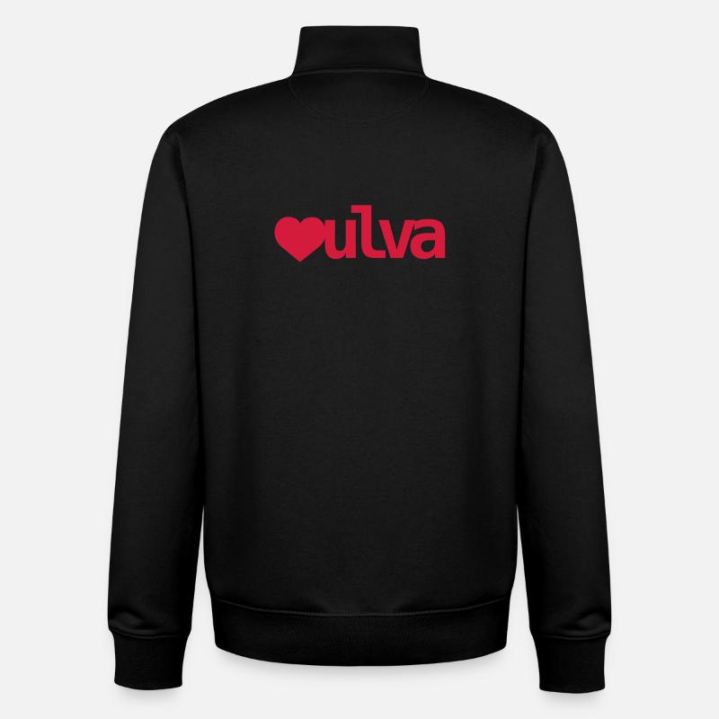 Vulva Herz - Unisex Organic Zip Sweatshirt von Stanley/Stella - Schwarz