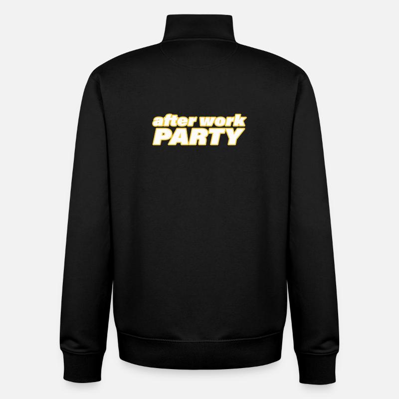 AFTER WORK PARTY - Unisex Organic Zip Sweatshirt by Stanley/Stella - black