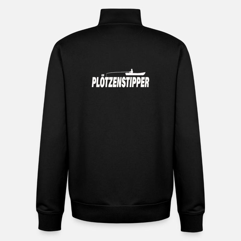 PLÖTZENSTIPPER - Sweat zippé unisexe en coton bio Stanley/Stella - noir