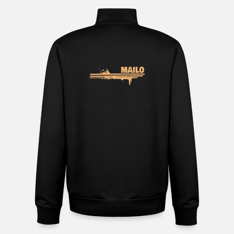 Farbklecks Mailo - Unisex Organic Zip Sweatshirt von Stanley/Stella - Schwarz