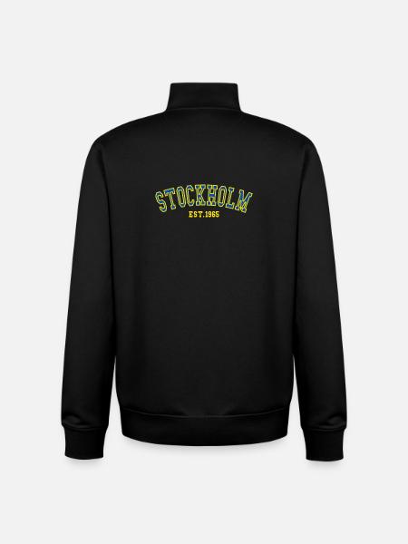Stockholm Est.1965 - Unisex Organic Zip Sweatshirt by Stanley/Stella - black