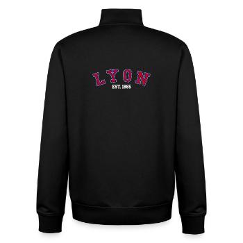 Lyon Est. 1965 - Unisex Organic Zip Sweatshirt von Stanley/Stella - Schwarz - Hinten - AI Model Male 185 light (185cm)