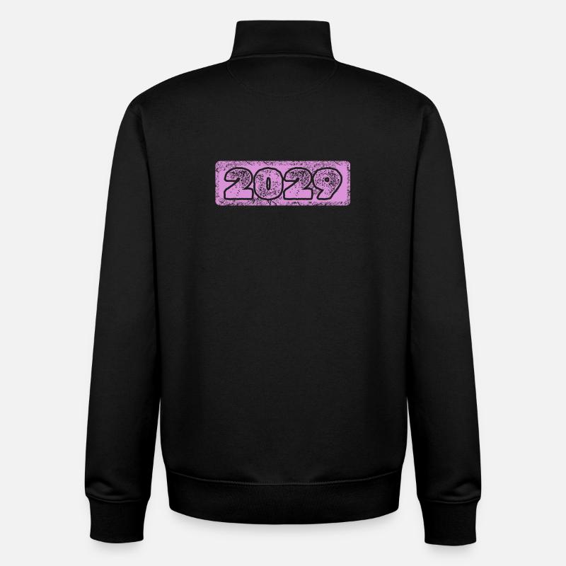 Année 2029 - Sweat zippé unisexe en coton bio Stanley/Stella - noir
