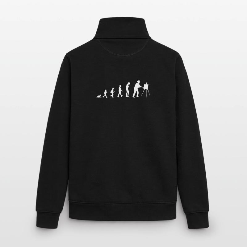 Évolution du bébé au peintre Sweat zippé unisexe en coton bio Stanley/Stella