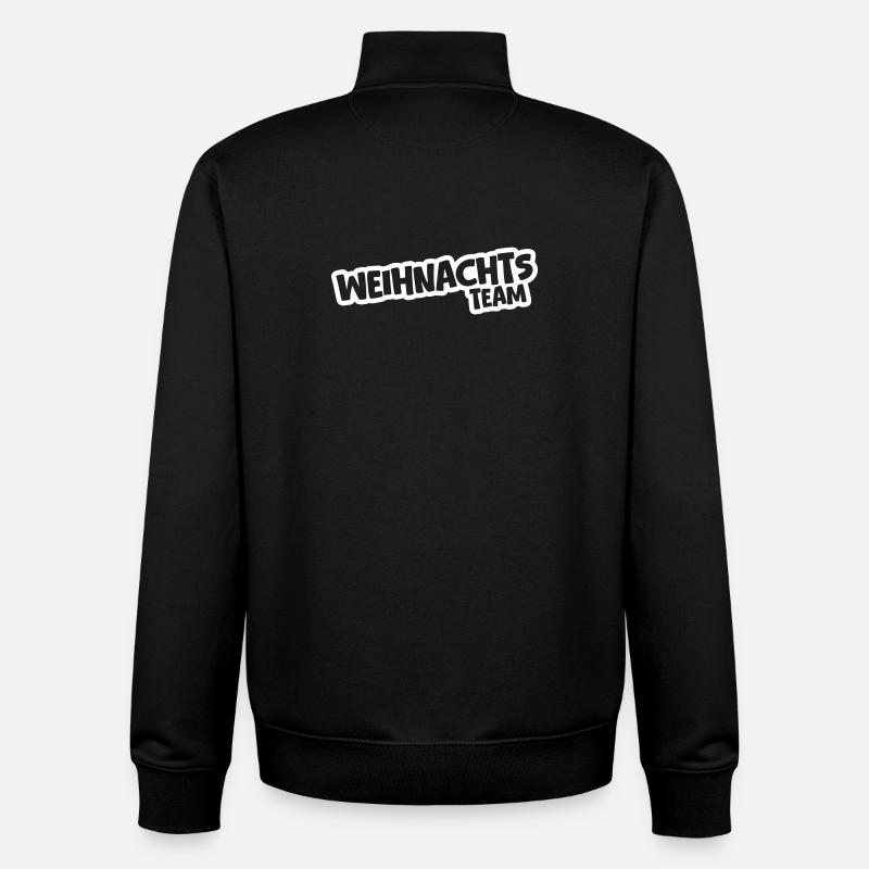 Weihnachts Team - Unisex Organic Zip Sweatshirt von Stanley/Stella - Schwarz