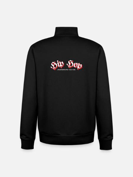 Hip-Hop-Underground-Kultur-Tee - Unisex Organic Zip Sweatshirt von Stanley/Stella - Schwarz