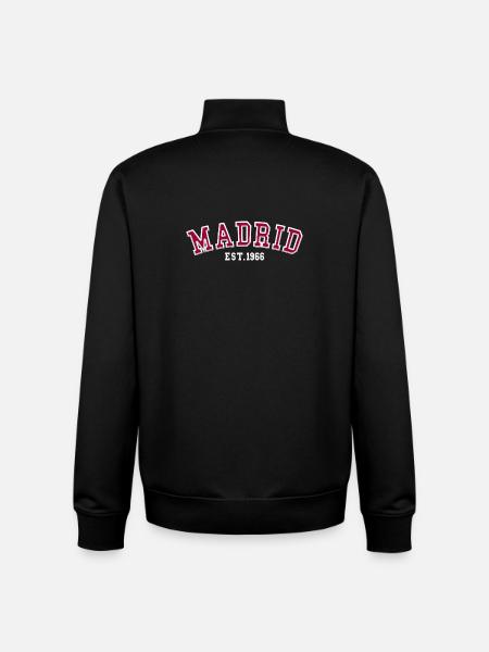 Madrid Est. 1966 - Unisex Organic Zip Sweatshirt by Stanley/Stella - black