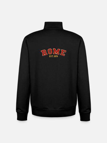 Rome Est. 1976 - Unisex Organic Zip Sweatshirt by Stanley/Stella - black