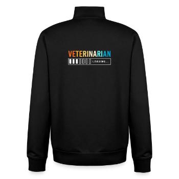 Tierarzt Tiermedizin Veterinär Tierärztin - Unisex Organic Zip Sweatshirt von Stanley/Stella - Schwarz - Hinten - AI Model Male 185 light (185cm)