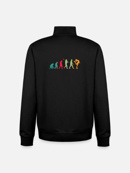 Eislauf Evolution Schlittschuh Entwicklung Winter - Unisex Organic Zip Sweatshirt by Stanley/Stella - black