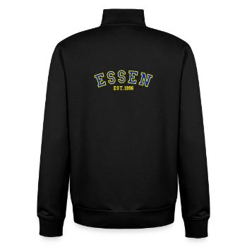 Essen Est. 1996 - Unisex Organic Zip Sweatshirt by Stanley/Stella - black - Back - AI Model Male 185 light (185cm)
