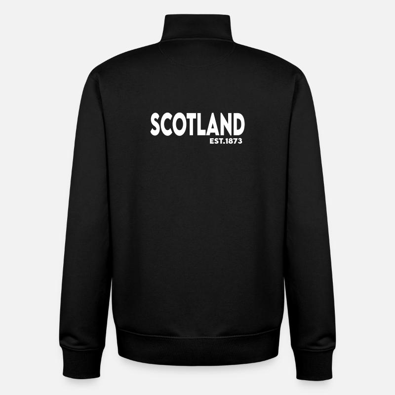no_scotland_no_party - Sweat zippé unisexe en coton bio Stanley/Stella - noir