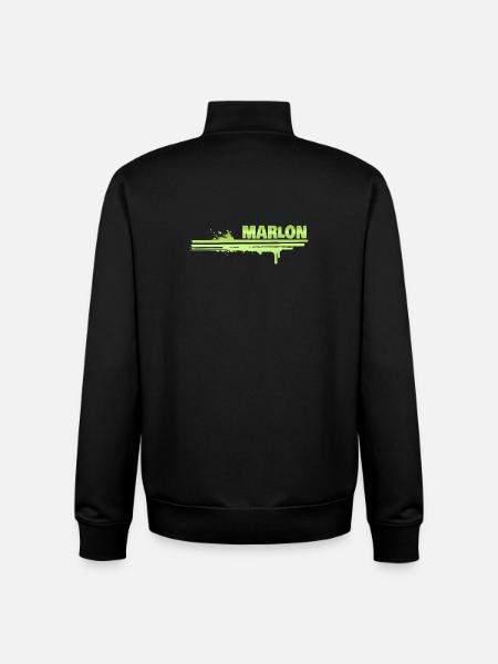 Marlon - Sweat zippé unisexe en coton bio Stanley/Stella - noir
