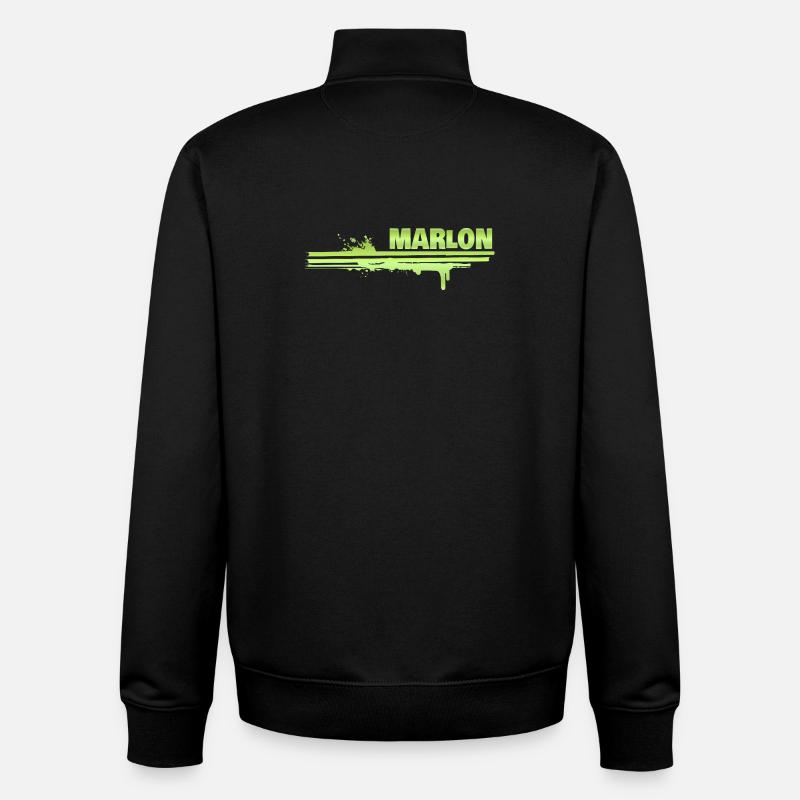 Marlon - Unisex Organic Zip Sweatshirt by Stanley/Stella - black