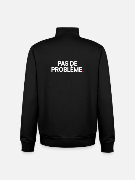 Pas de problème - Sweat zippé unisexe en coton bio Stanley/Stella - noir