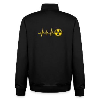 X-ray technician - Unisex Organic Zip Sweatshirt by Stanley/Stella - black - Back - AI Model Male 185 light (185cm)