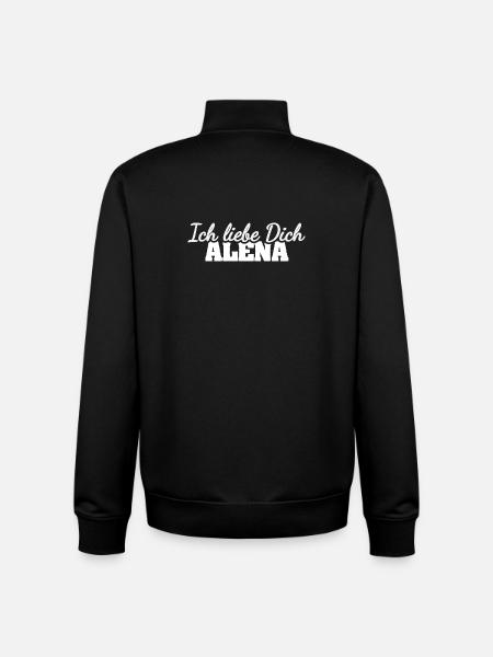 Geschenk für Alena - Unisex Organic Zip Sweatshirt von Stanley/Stella - Schwarz