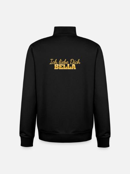 Bella als Liebe - Unisex Organic Zip Sweatshirt von Stanley/Stella - Schwarz