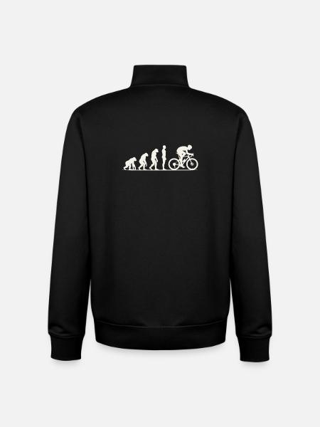Évolution du gravel - Sweat zippé unisexe en coton bio Stanley/Stella - noir