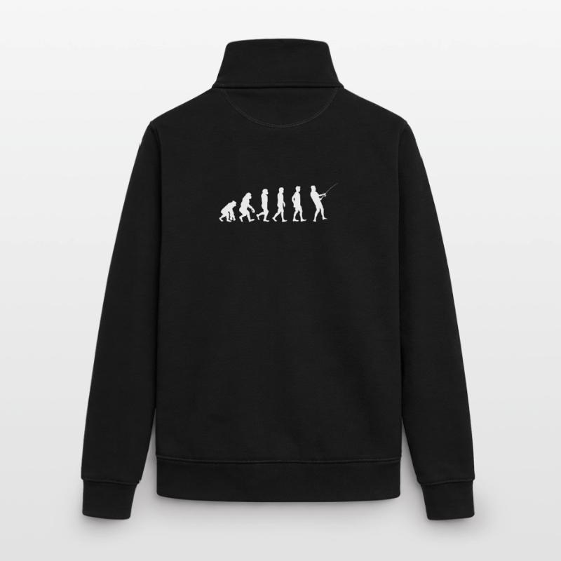 Évolution vers la silhouette de pêche Sweat zippé unisexe en coton bio Stanley/Stella