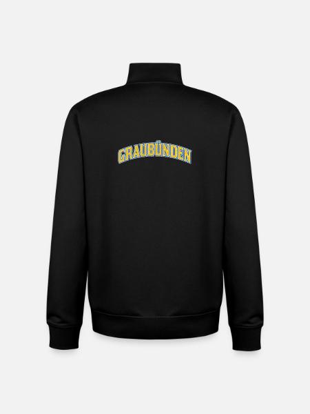 Graubünden Arc Logo - Unisex Organic Zip Sweatshirt von Stanley/Stella - Schwarz