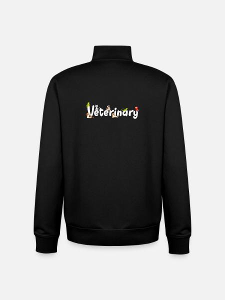Veterinarian Veterinarian - Unisex Organic Zip Sweatshirt by Stanley/Stella - black