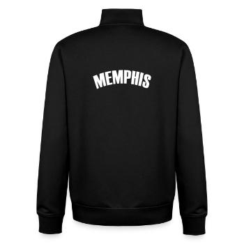 Maillot de Memphis - Sweat zippé unisexe en coton bio Stanley/Stella - noir - Dos - AI Model Male 185 light (185cm)