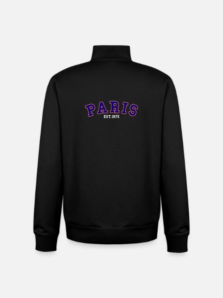 PARIS_EST_1975 - Unisex Organic Zip Sweatshirt von Stanley/Stella - Schwarz