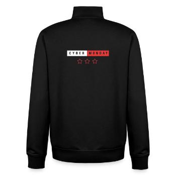 Kaufrausch Cyber Monday - Unisex Organic Zip Sweatshirt von Stanley/Stella - Schwarz - Hinten - AI Model Male 185 light (185cm)