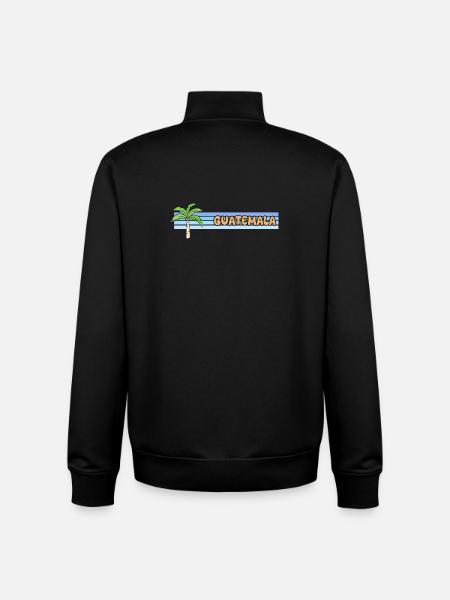 Gift for Guatemala - Unisex Organic Zip Sweatshirt by Stanley/Stella - black