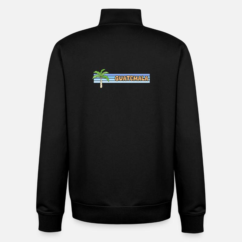 Gift for Guatemala - Unisex Organic Zip Sweatshirt by Stanley/Stella - black