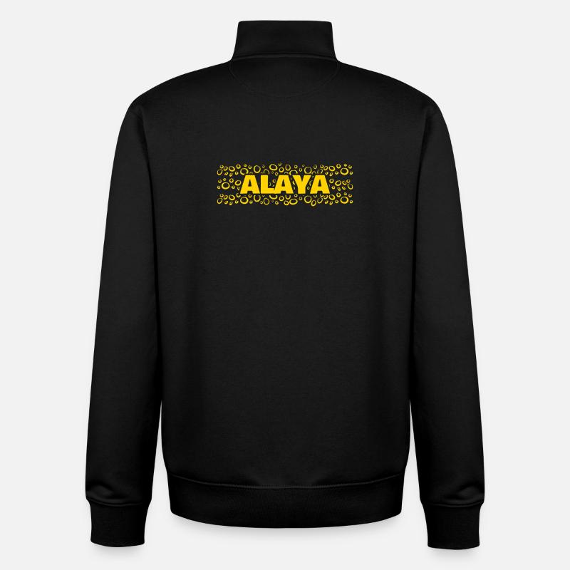 Cadeau pour Alaya - Sweat zippé unisexe en coton bio Stanley/Stella - noir