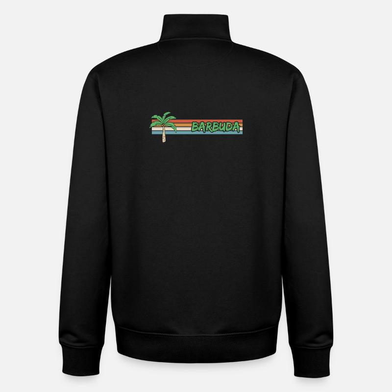Geschenk für Barbuda - Unisex Organic Zip Sweatshirt von Stanley/Stella - Schwarz