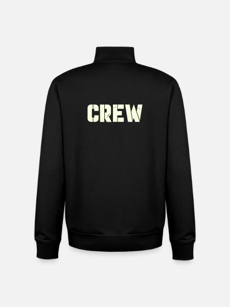 crew - Unisex Organic Zip Sweatshirt by Stanley/Stella - black