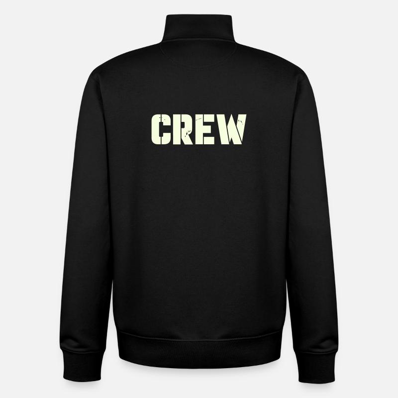 crew - Unisex Organic Zip Sweatshirt von Stanley/Stella - Schwarz