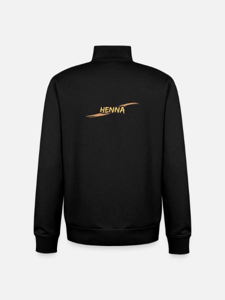 Henna gift - Unisex Organic Zip Sweatshirt by Stanley/Stella - black
