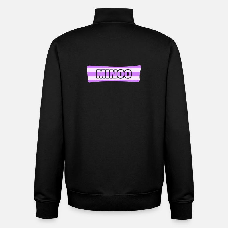 Cadeau pour Minoo - Sweat zippé unisexe en coton bio Stanley/Stella - noir