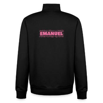Geschenkidee Emanuel - Unisex Organic Zip Sweatshirt von Stanley/Stella - Schwarz - Hinten - AI Model Male 185 light (185cm)